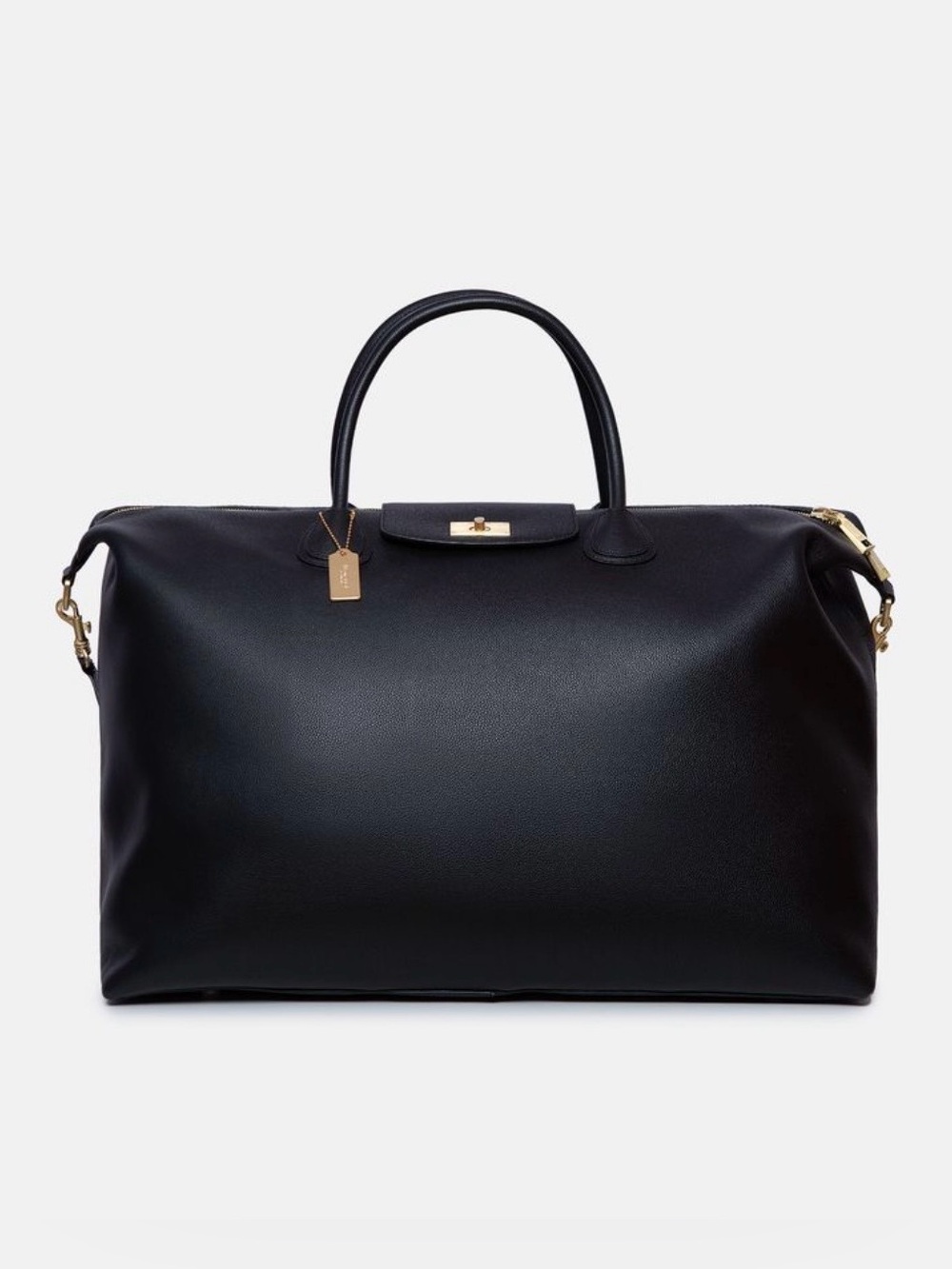 NWT: Moncrief London Black Leather Annie Weekender Bag